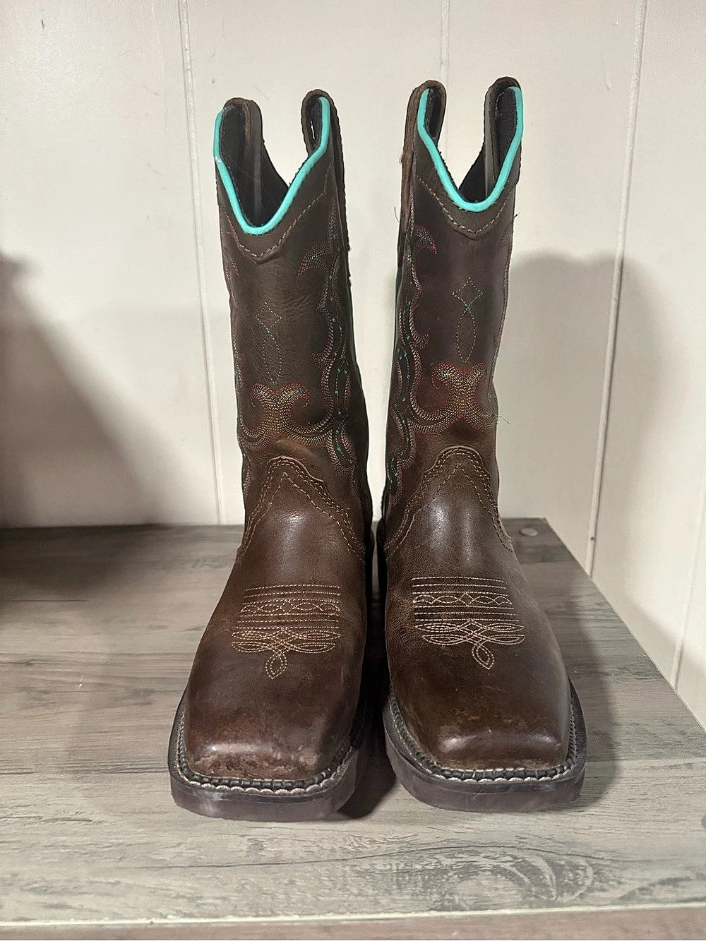 Justin Gypsy Square Toe Western Boots - Brown